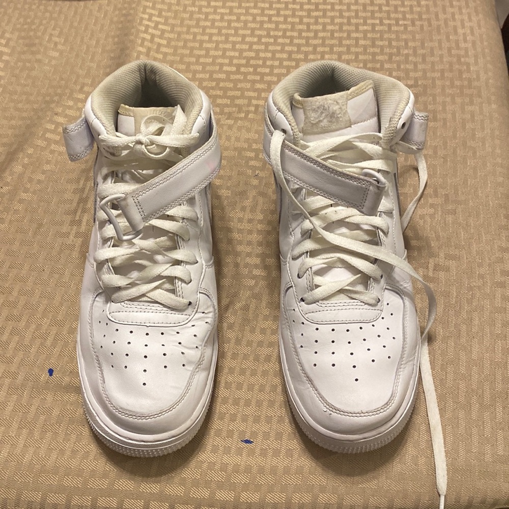 Airforce 1, white, size 10.5, used , decent condition